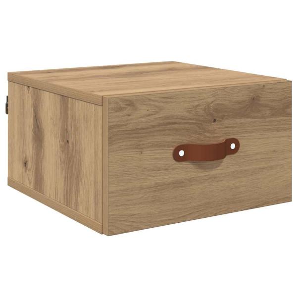 Wandmontierter Nachtschrank Artisan-Eiche 35 x 35 x 20 cm