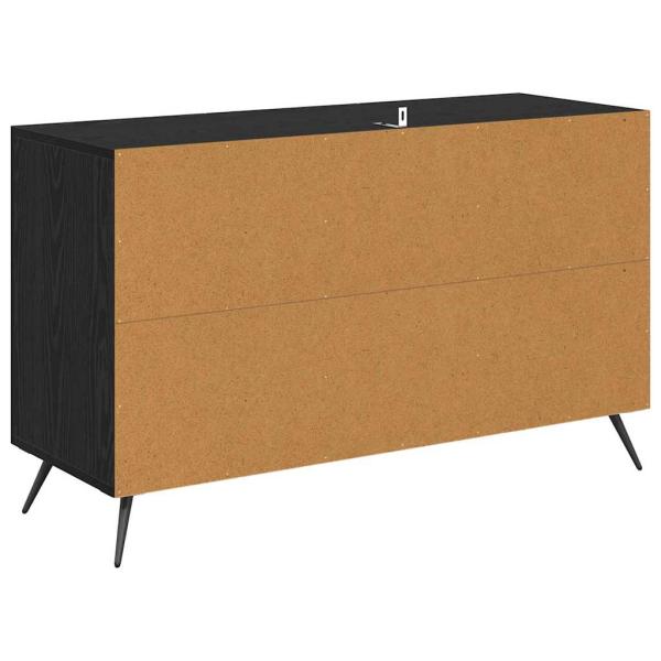 Sideboard Schwarz Eichen-Optik 100 x 36 x 60 cm Holzwerkstoff