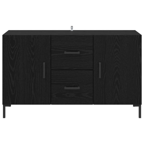 Sideboard Schwarz Eichen-Optik 100 x 36 x 60 cm Holzwerkstoff