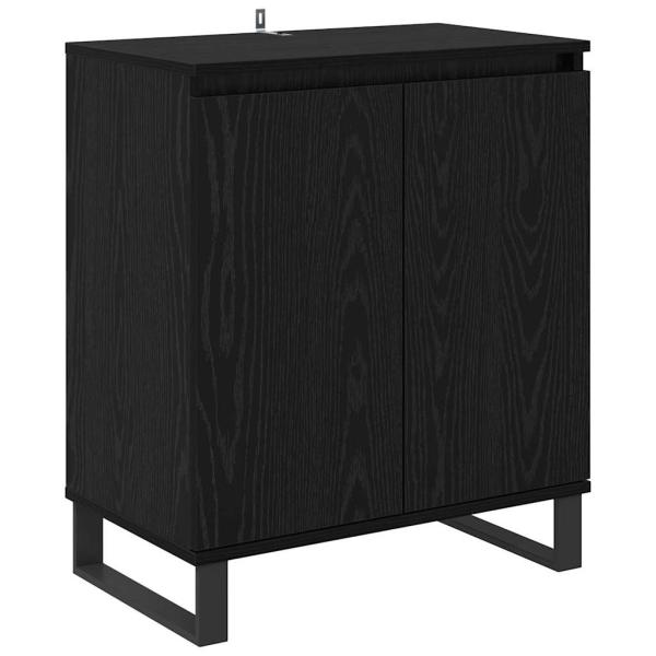 Sideboard Schwarz Eichen-Optik 60 x 35 x 70 cm Holzwerkstoff