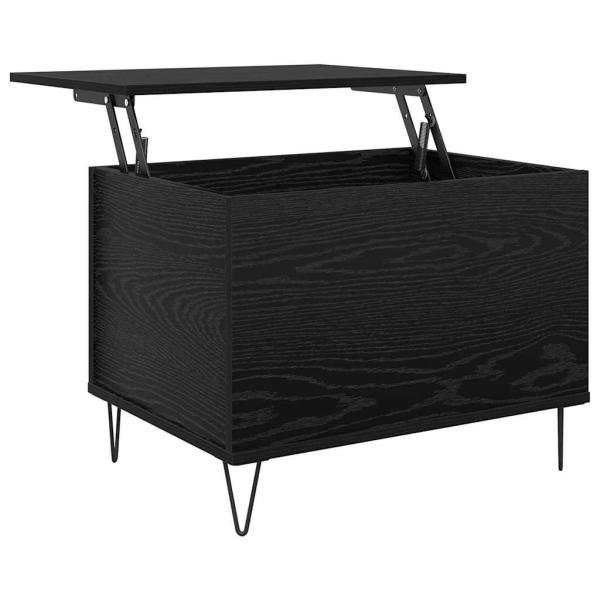 Couchtisch Schwarz Eichen-Optik 60 x 44,5 x 45 cm Holzwerkstoff