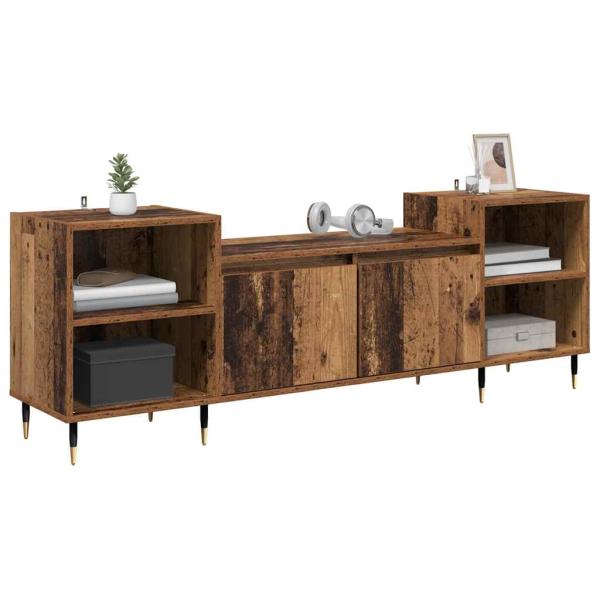TV-Schränk 160 x 35 x 55 cm Altholz Holzwerkstoff