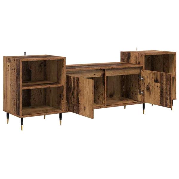 TV-Schränk 160 x 35 x 55 cm Altholz Holzwerkstoff