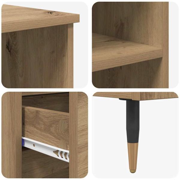 Highboard Artisan-Eiche 40 x 36 x 110 cm Holzwerkstoff