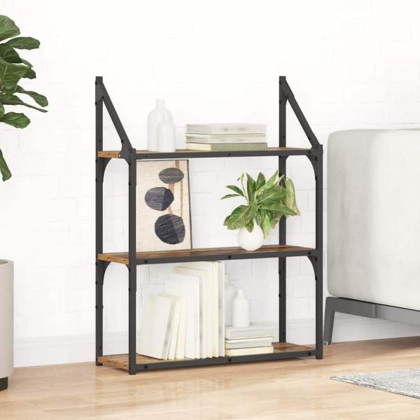 ARDEBO.de - Wandregal mit Regal Altholz 60 x 21 x 78,5 cm Holzwerkstoff