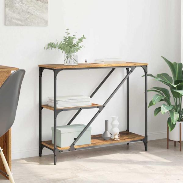 ARDEBO.de - Konsolentisch Altholz 88,5 x 30 x 75 cm Holzwerkstoff