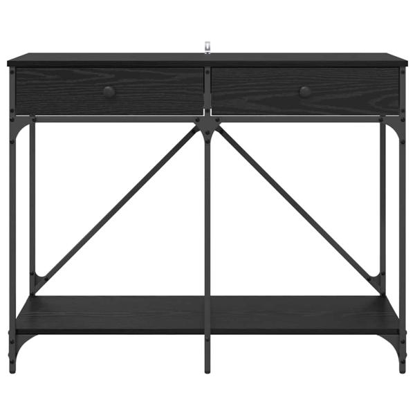 Konsolentisch Schwarz Eichen-Optik 100 x 39 x 78,5 cm