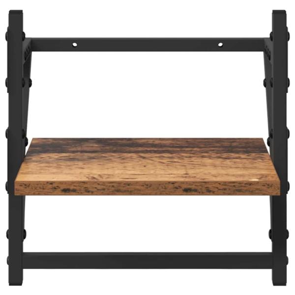 Wandregal-Set 6 pcs Altholz 100 x 25 x 30 cm Holzwerkstoff