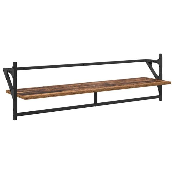 Wandregal-Set 6 pcs Altholz 100 x 25 x 30 cm Holzwerkstoff