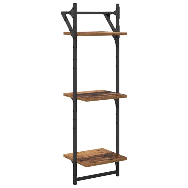 Wandregal-Set 6 pcs Altholz 100 x 25 x 30 cm Holzwerkstoff