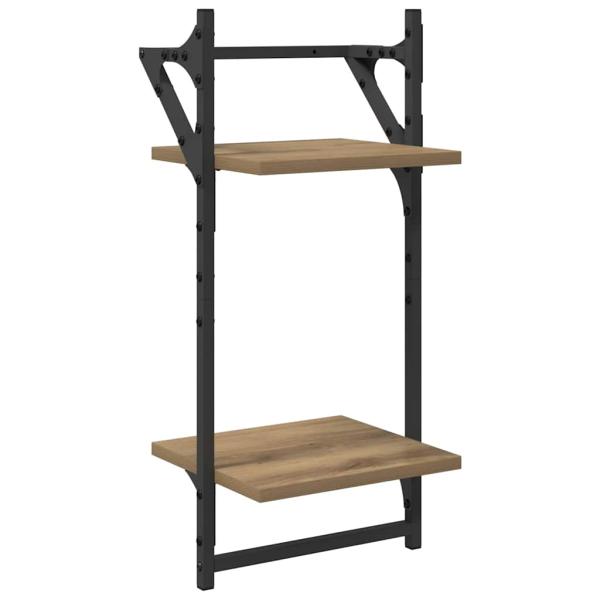 Wandregal-Set mit Regal 6 pcs Artisan-Eiche 100 x 25 x 30 cm