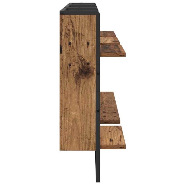 Wandregal-Set 4 pcs Altholz 65 x 25 x 30 cm Holzwerkstoff