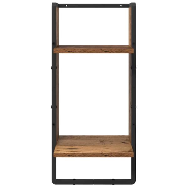 Wandregal-Set 4 pcs Altholz 65 x 25 x 30 cm Holzwerkstoff