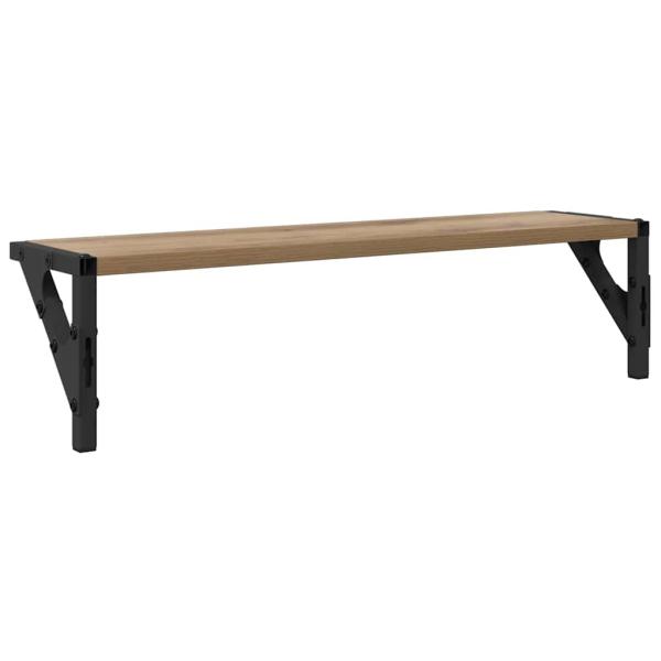 Wandregale 2 pcs Artisan-Eiche 60 x 15 x 15,5 cm Holzwerkstoff