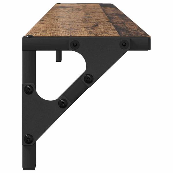 Wandregale 2 pcs Altholz 80 x 15 x 15,5 cm Holzwerkstoff