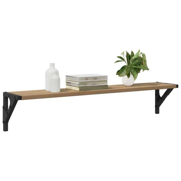 Wandregale 2 pcs Artisan-Eiche 80 x 15 x 15,5 cm Holzwerkstoff