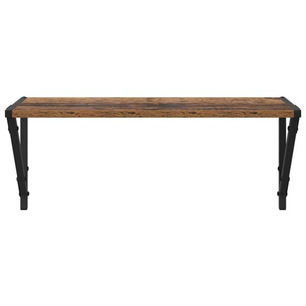 Wandregale 2 pcs Altholz 60 x 25 x 25,5 cm Holzwerkstoff