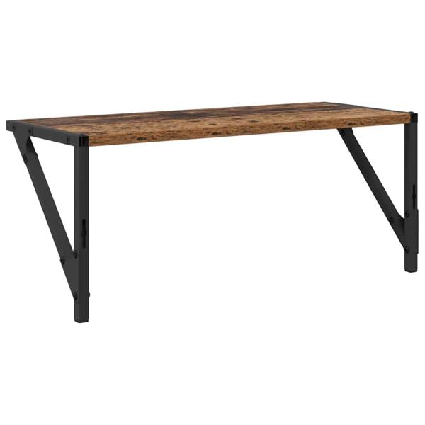 Wandregale 2 pcs Altholz 60 x 25 x 25,5 cm Holzwerkstoff