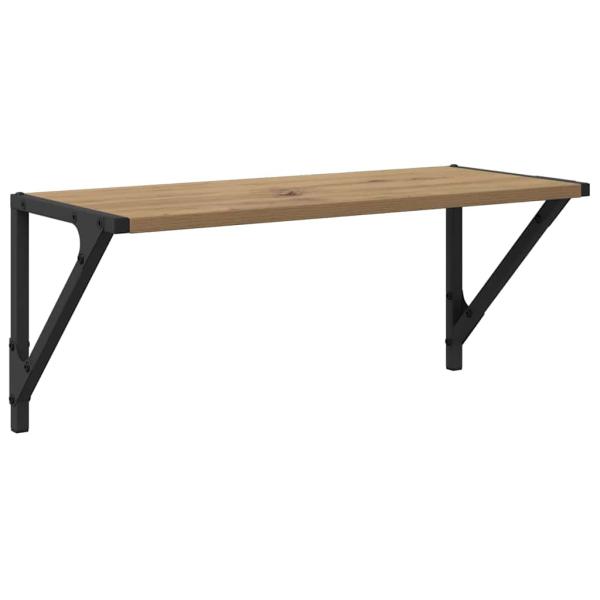 Wandregale 2 pcs Artisan-Eiche 60 x 25 x 25,5 cm Holzwerkstoff