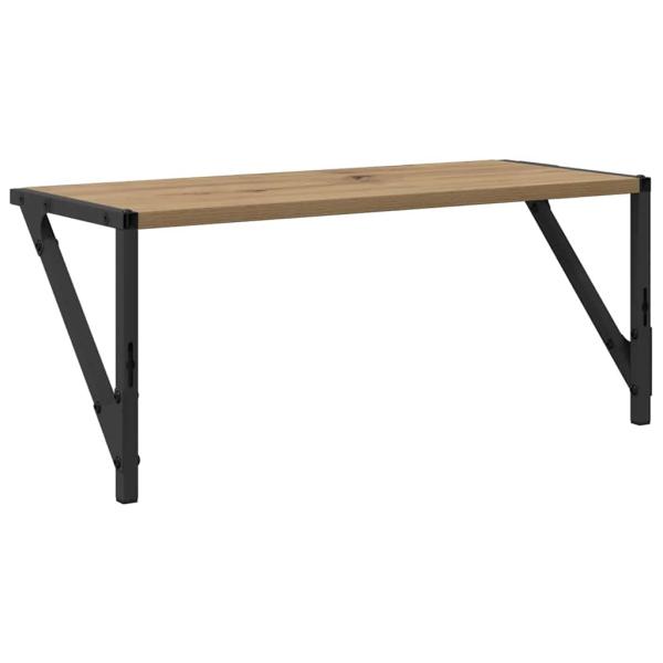 Wandregale 2 pcs Artisan-Eiche 60 x 25 x 25,5 cm Holzwerkstoff