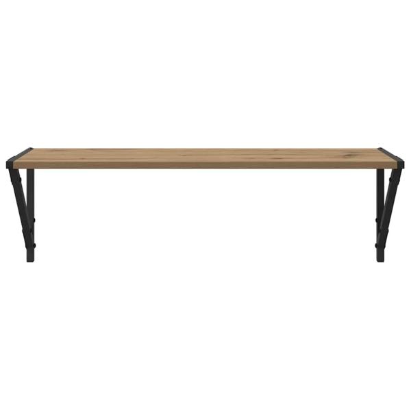 Wandregale 2 pcs Artisan-Eiche 80 x 25 x 25,5 cm Holzwerkstoff