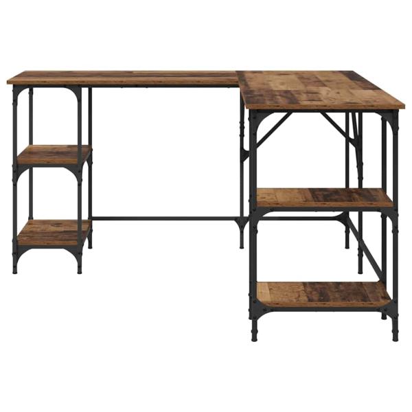 Schreibtisch Altholz 139 x 139 x 75 cm Holzwerkstoff