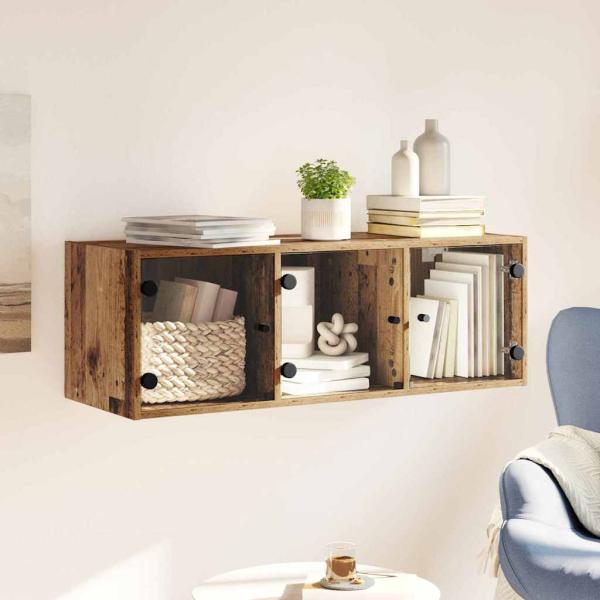 Wandschrank Wandmontiert Altholz 102 x 37 x 35 cm Holzwerkstoff