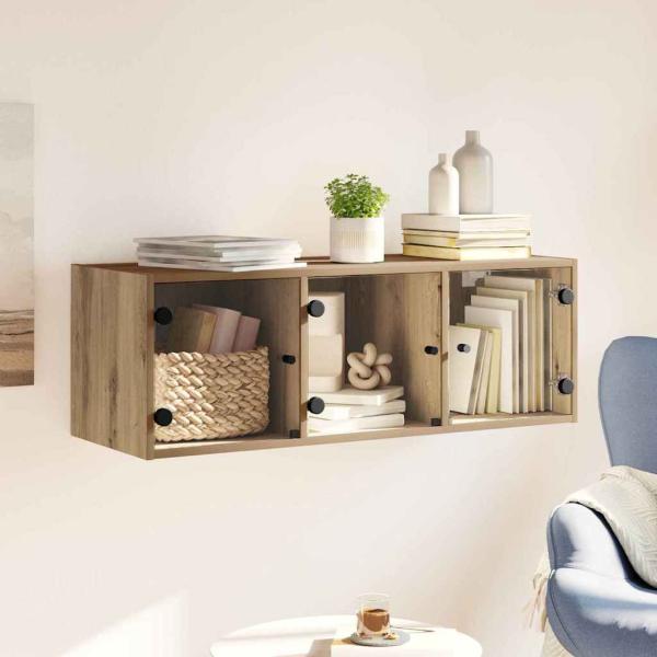 Wandschrank Artisan-Eiche 102 x 37 x 35 cm Holzwerkstoff