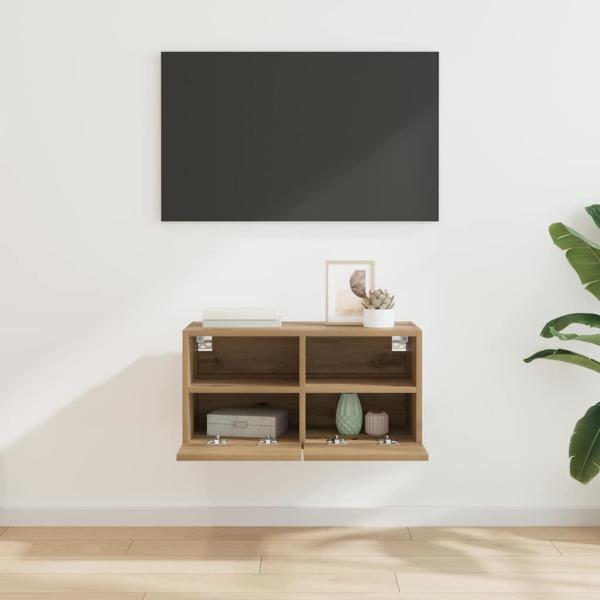 TV-Wandregal Artisan-Eiche 60 x 30 x 30 cm Holzwerkstoff