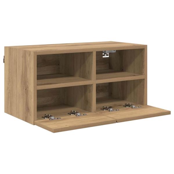 TV-Wandregal Artisan-Eiche 60 x 30 x 30 cm Holzwerkstoff