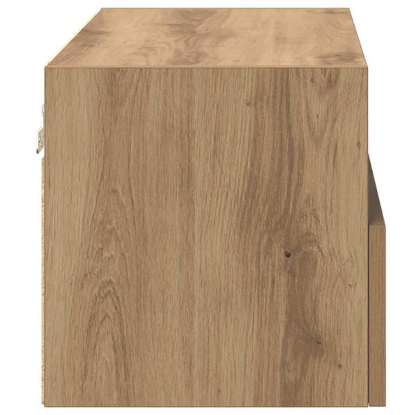 TV-Wandregal Artisan-Eiche 60 x 30 x 30 cm Holzwerkstoff