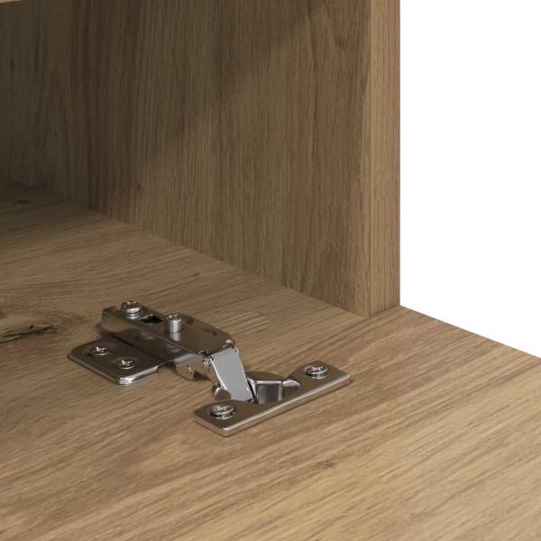 TV-Wandregale 2 pcs Artisan-Eiche 80 x 30 x 30 cm Holzwerkstoff