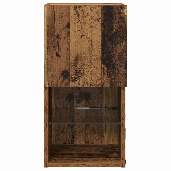Wandmontierter TV Schrank Altholz 30,5 x 30 x 60 cm