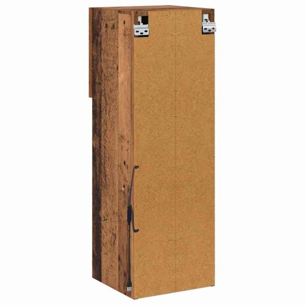 Wandmontierter TV Schrank Altholz 30,5 x 30 x 90 cm