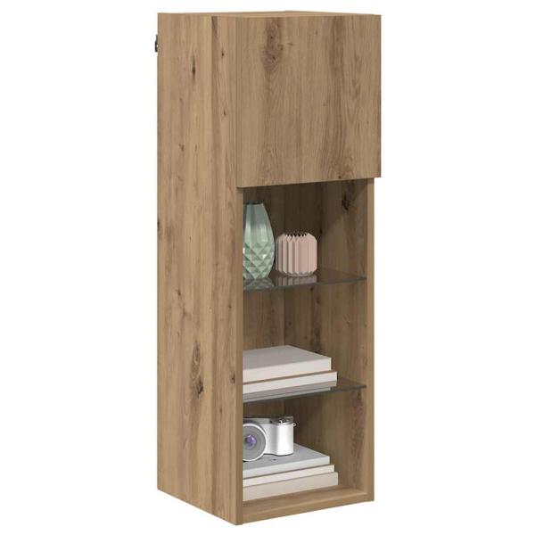 Wandmontierter TV Schrank Artisan-Eiche 30,5 x 30 x 90 cm