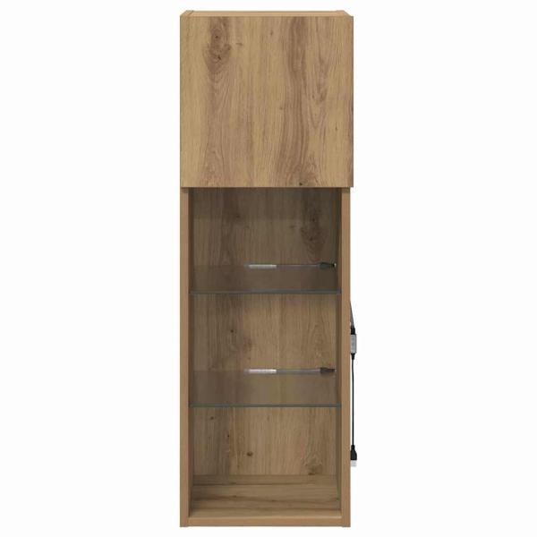 Wandmontierter TV Schrank Artisan-Eiche 30,5 x 30 x 90 cm