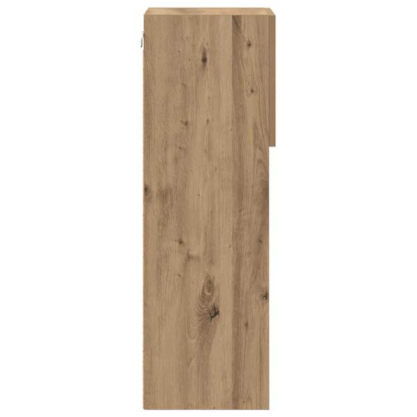 Wandmontierter TV Schrank Artisan-Eiche 30,5 x 30 x 90 cm