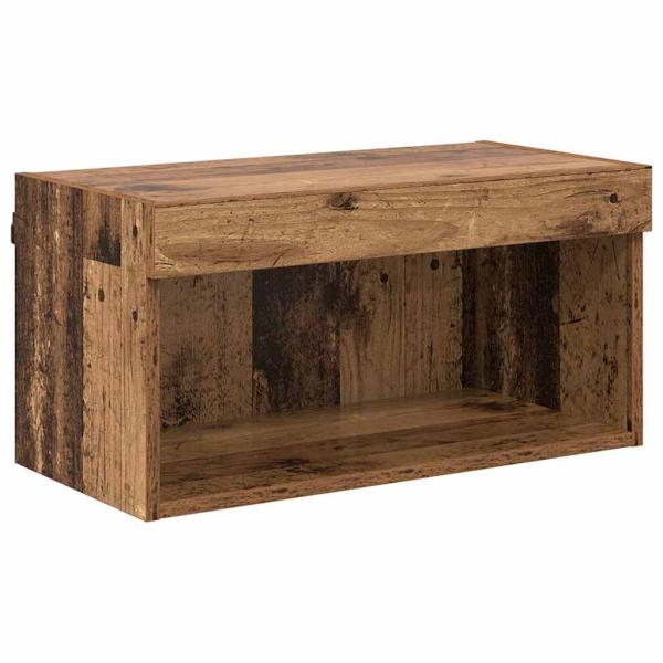 ARDEBO.de - TV-Schränk Wandmontiert Altholz 60 x 30 x 30 cm Holzwerkstoff