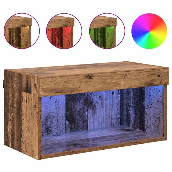 TV-Schränk Wandmontiert Altholz 60 x 30 x 30 cm Holzwerkstoff