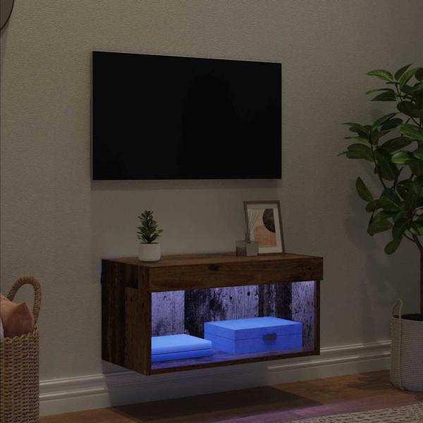 TV-Schränk Wandmontiert Altholz 60 x 30 x 30 cm Holzwerkstoff