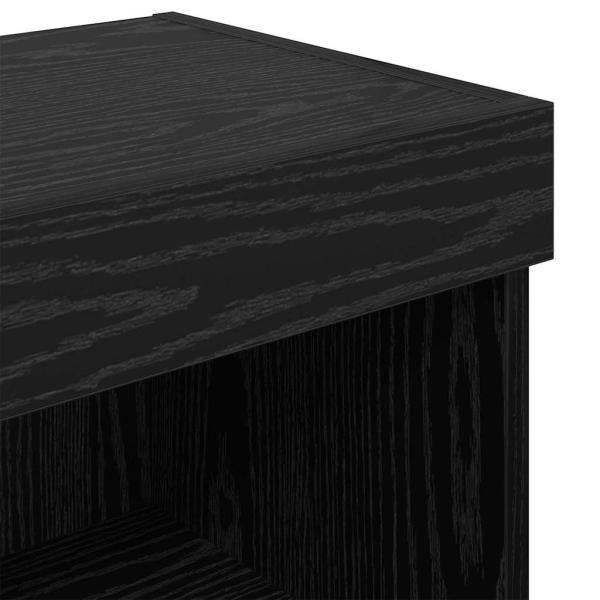 TV-Schränk Schwarz Eichen-Optik 60 x 30 x 30 cm Holzwerkstoff