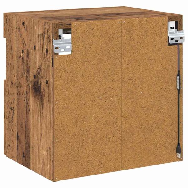 TV-Wandregale 2 pcs Altholz 40 x 30 x 40 cm Holzwerkstoff