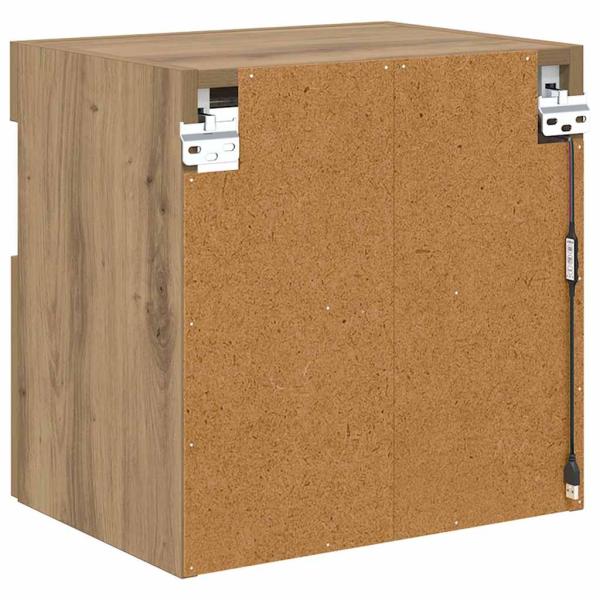 TV-Wandregale 2 pcs Artisan-Eiche 40 x 30 x 40 cm Holzwerkstoff