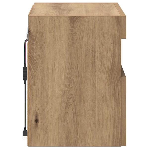 TV-Wandregale 2 pcs Artisan-Eiche 40 x 30 x 40 cm Holzwerkstoff