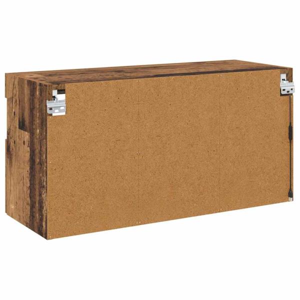 TV-Wandregal Wandmontiert Altholz 80 x 30 x 40 cm Holzwerkstoff
