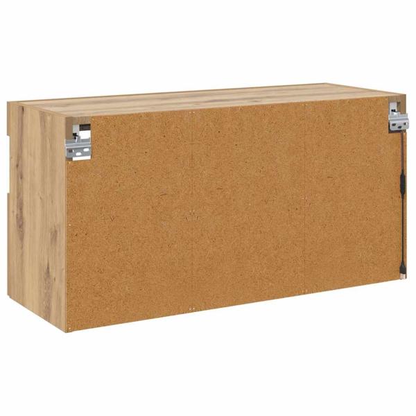 TV-Wandregal Artisan-Eiche 80 x 30 x 40 cm Holzwerkstoff
