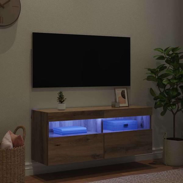 TV-Wandregal Artisan-Eiche 100 x 30 x 40 cm Holzwerkstoff