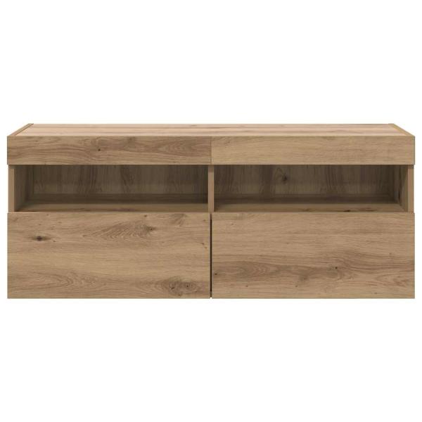 TV-Wandregal Artisan-Eiche 100 x 30 x 40 cm Holzwerkstoff