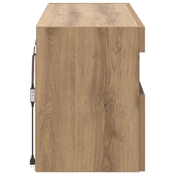 TV-Wandregal Artisan-Eiche 100 x 30 x 40 cm Holzwerkstoff