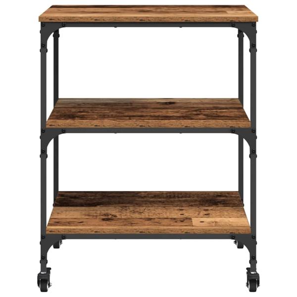 Küchentrolley Altholz 60 x 41 x 76 cm Holzwerkstoff